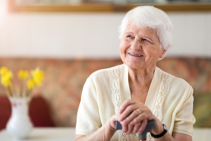 Portrait of an elderly woman